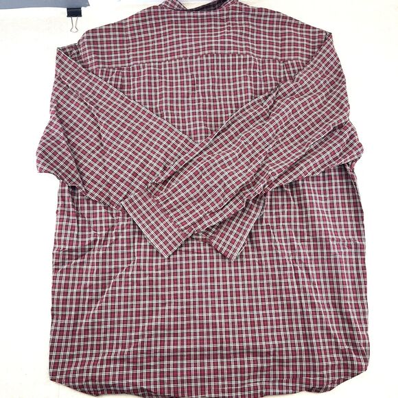 Eddie Bauer Red Plaid Button Down Long Sleeve Mens Shirt Size L - Picture 12 of 12